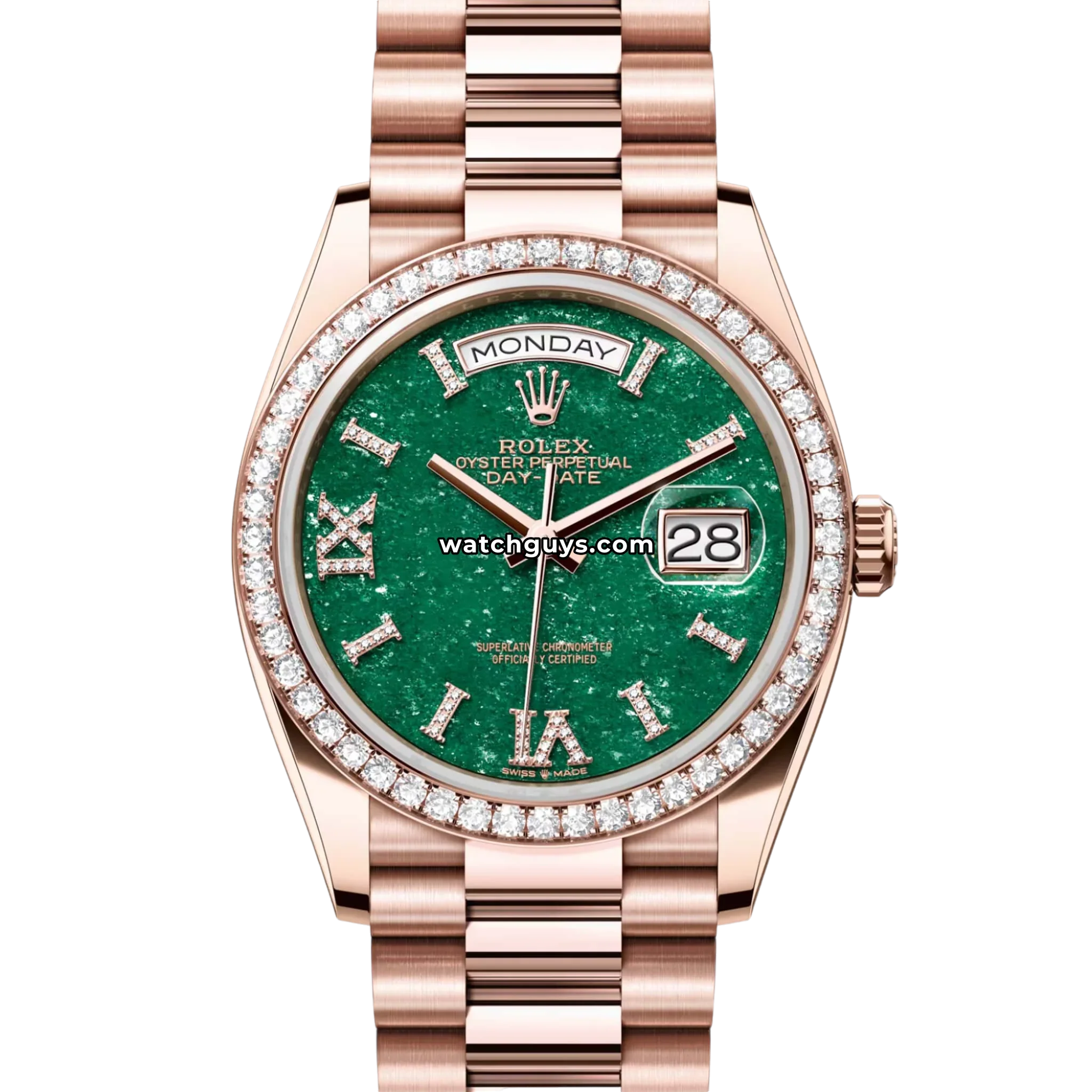 Rolex Day-Date 128345RBR Green Diamond