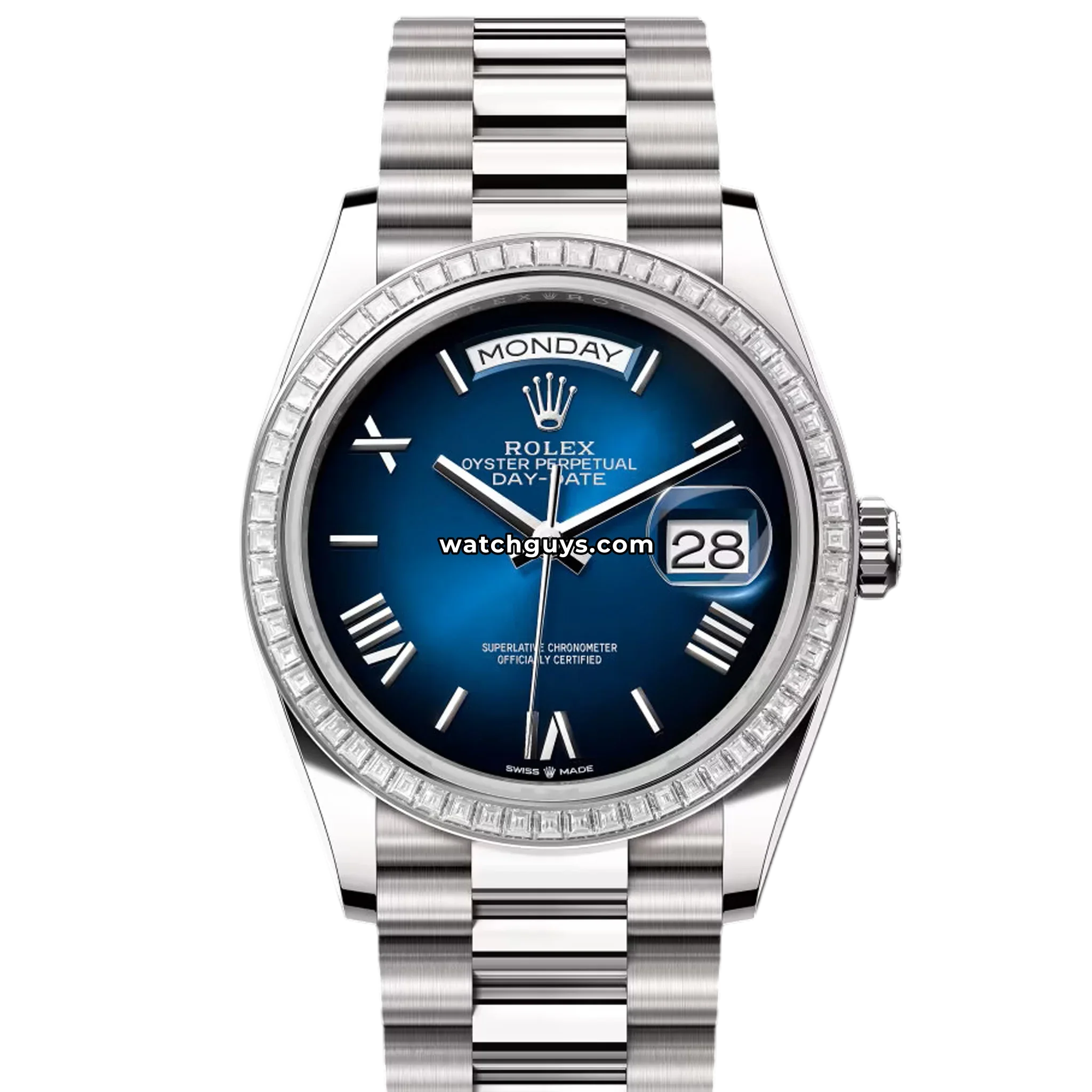 Rolex Day-Date 128399TBR Blue Ombre Roman