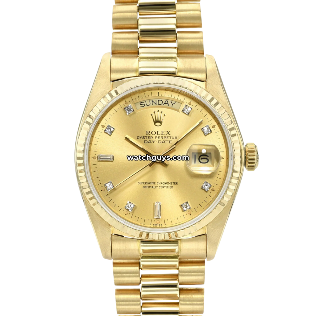 Rolex Day-Date 18038 Champagne Diamond