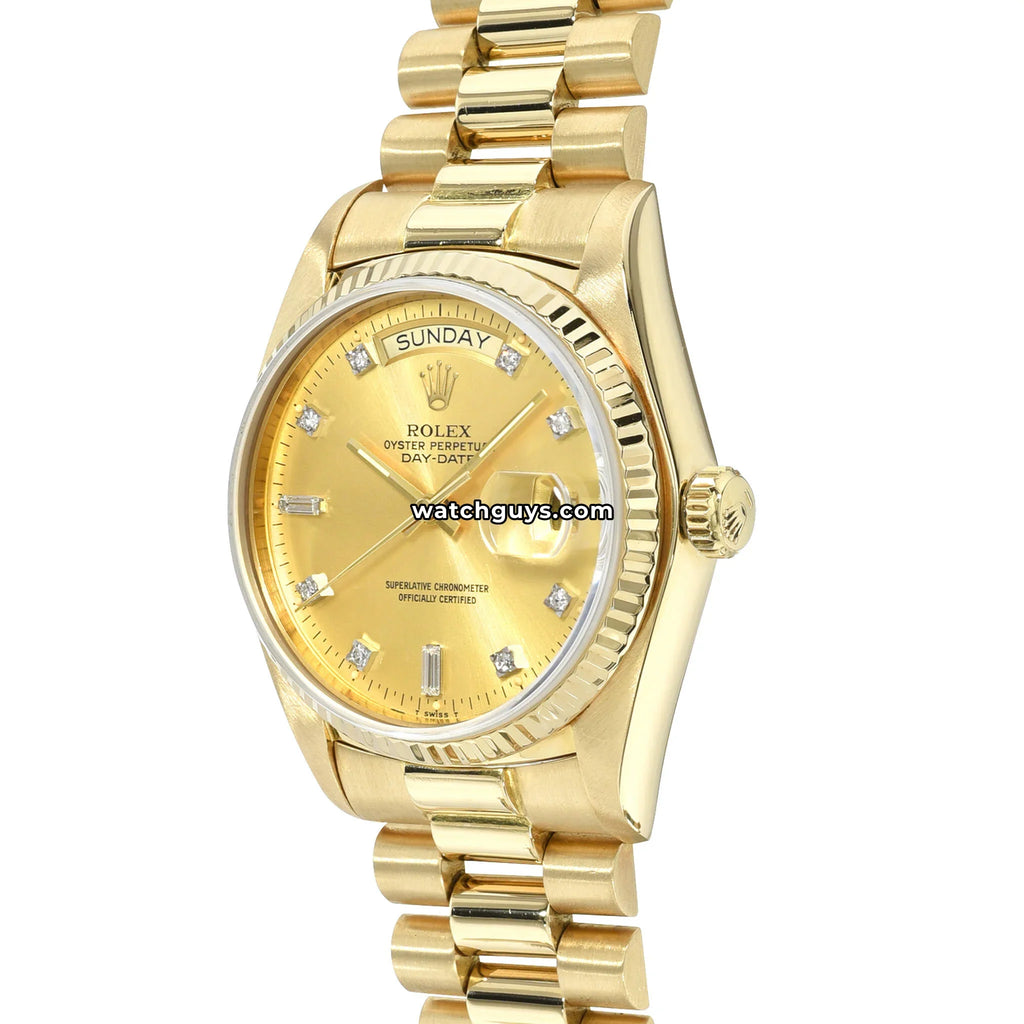 Rolex Day-Date 18038 Champagne Diamond