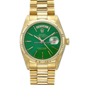 Rolex Day-Date 18038 Green Stella Dial