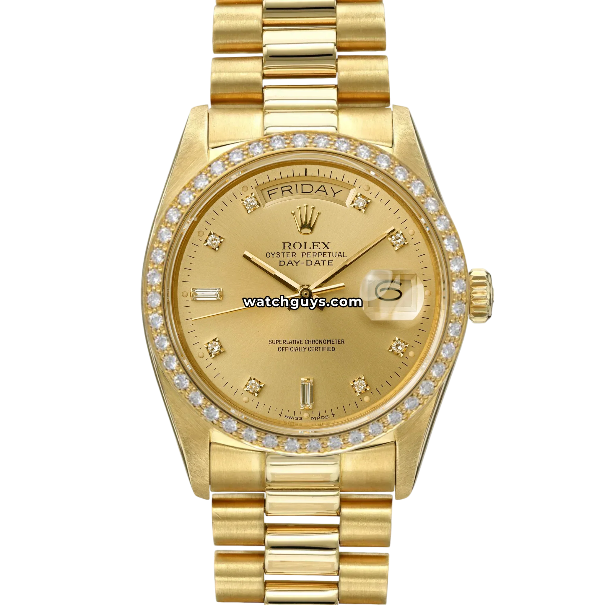 Rolex Day-Date 18048 Champagne Diamond