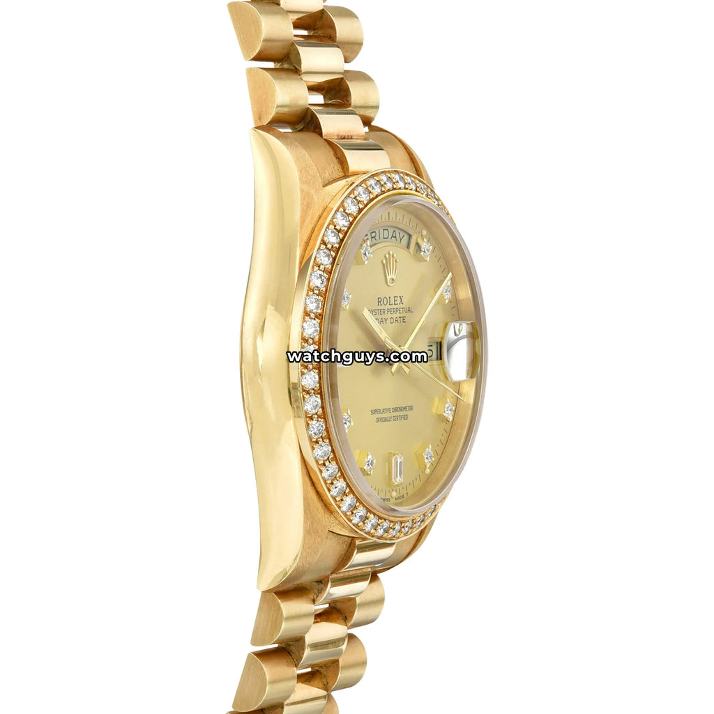 Rolex Day-Date 18348 Champagne Diamond