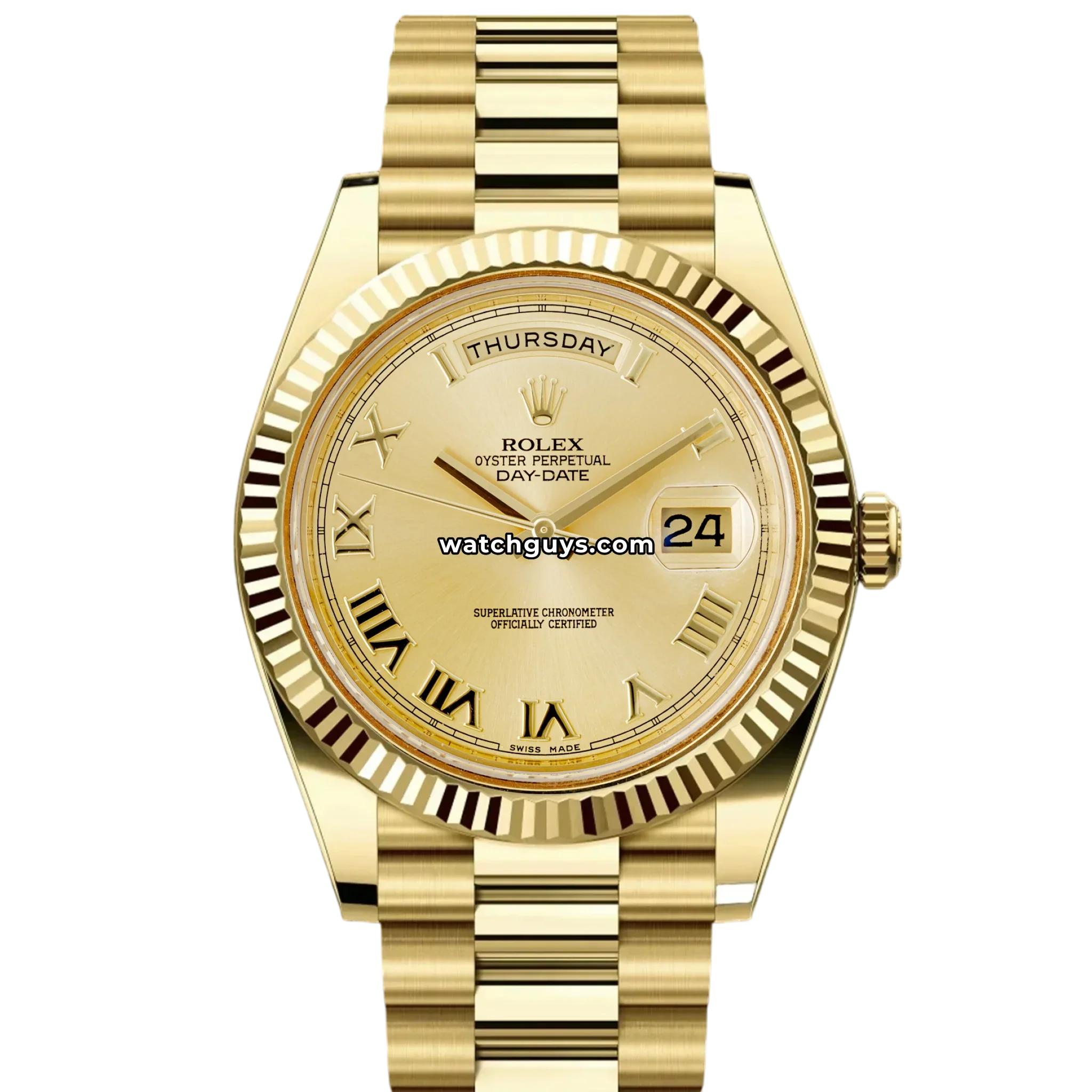 Rolex Day-Date 218238 Champagne Roman President
