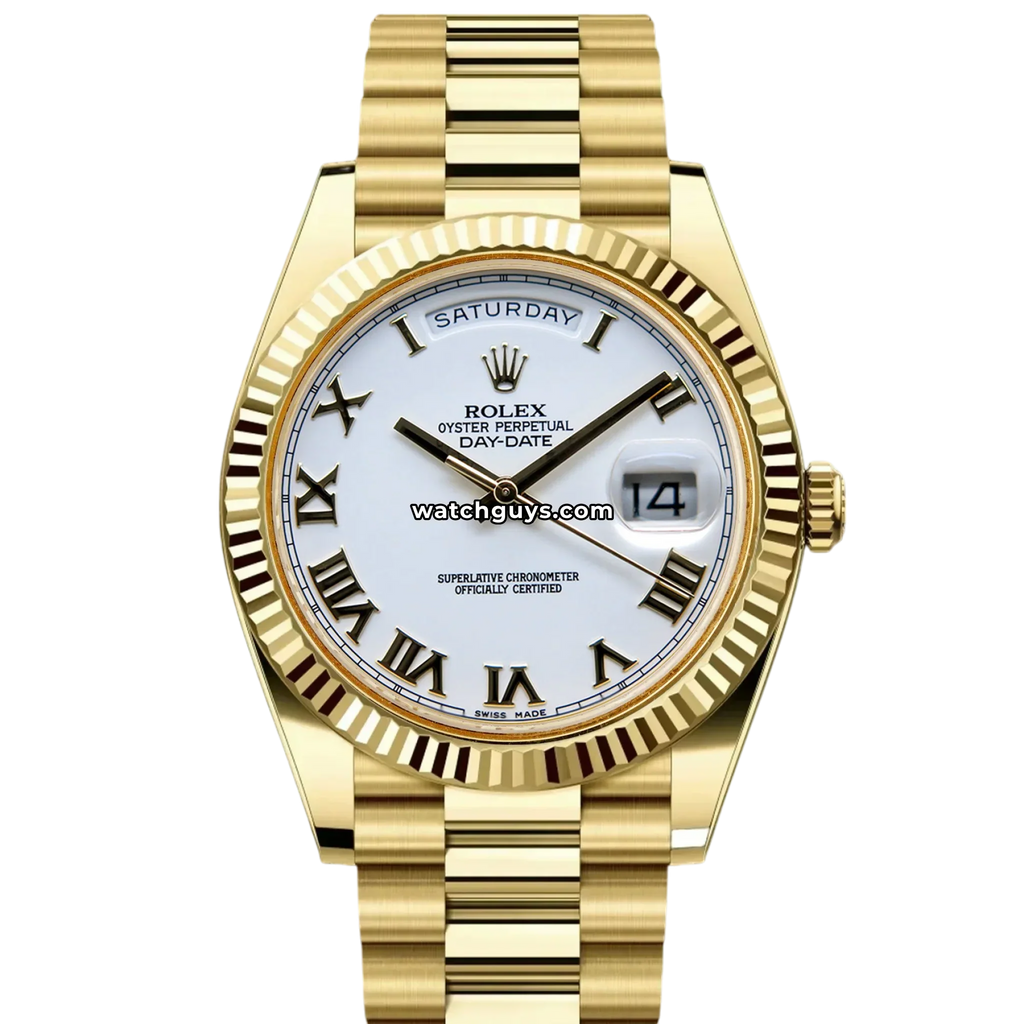 Rolex Day-Date 218238 White Roman President