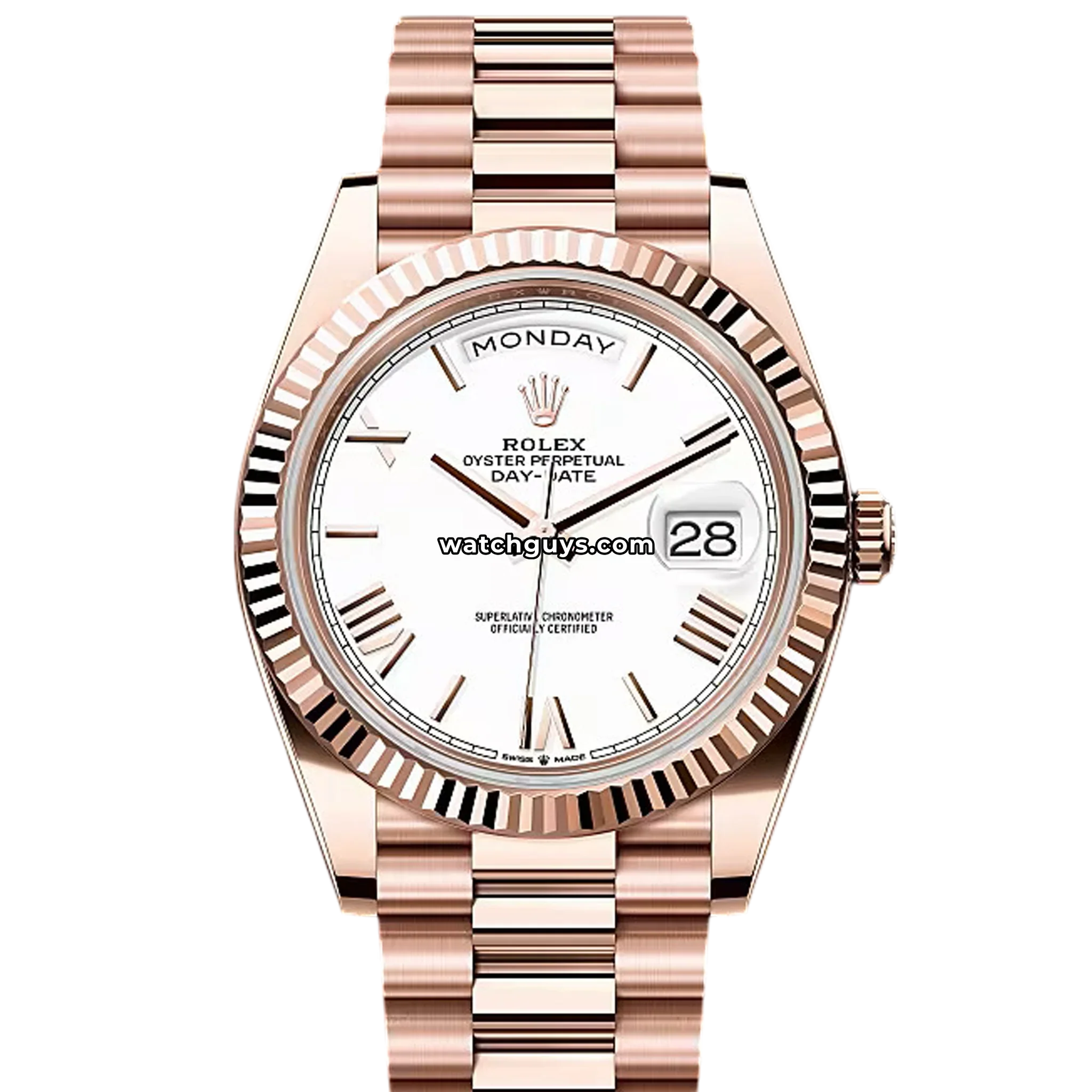 Rolex Day-Date 228235 White Roman President