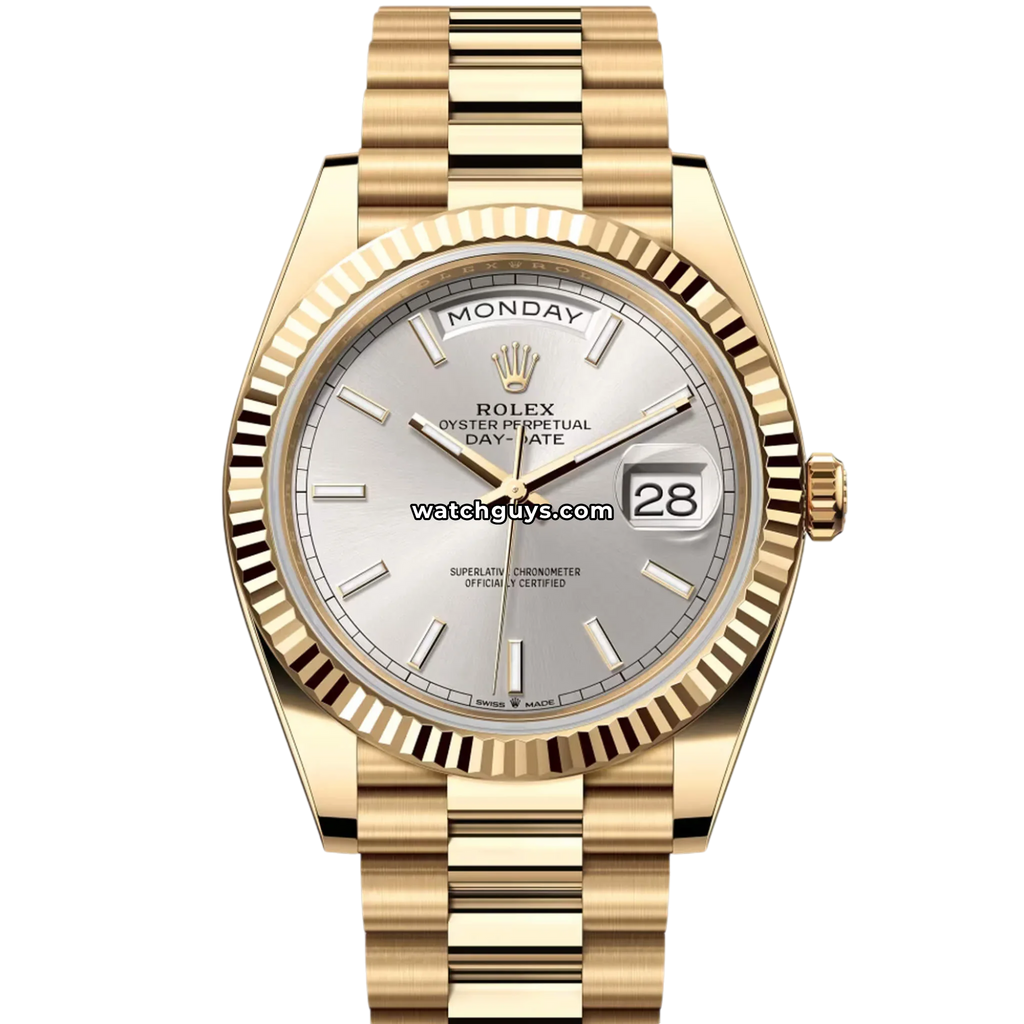 Rolex Day-Date 228238 Silver Index Dial