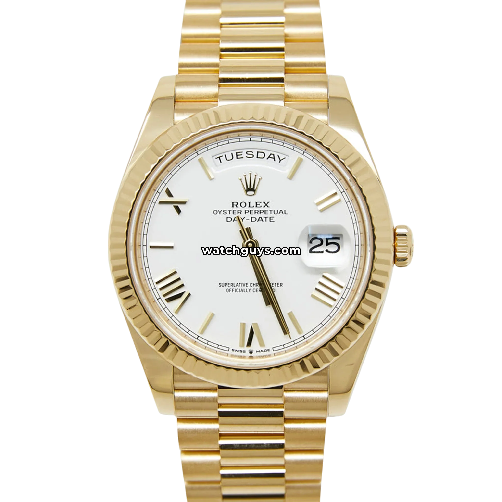 Rolex Day-Date 228238 White Roman President