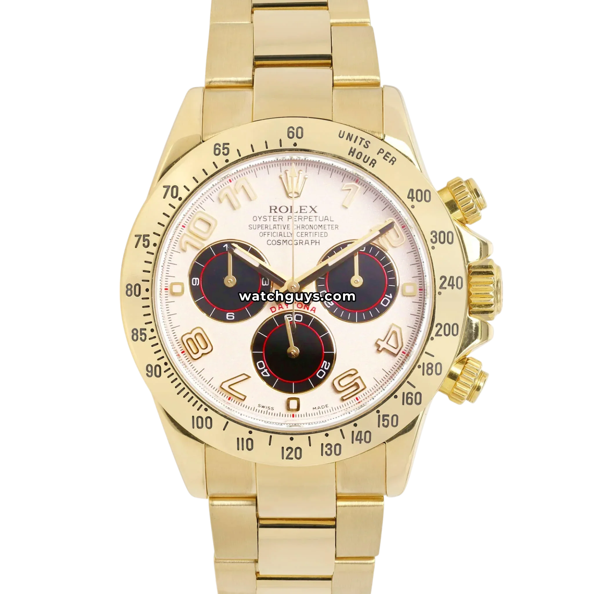 Rolex Daytona 116528 White Arabic Racing