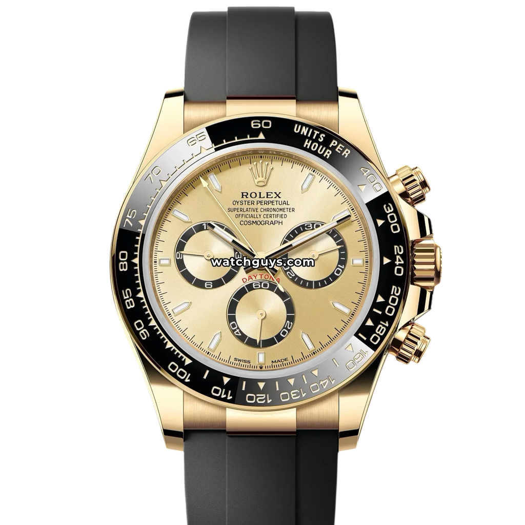 Rolex Daytona 126518LN Oysterflex Champagne Yellow Gold