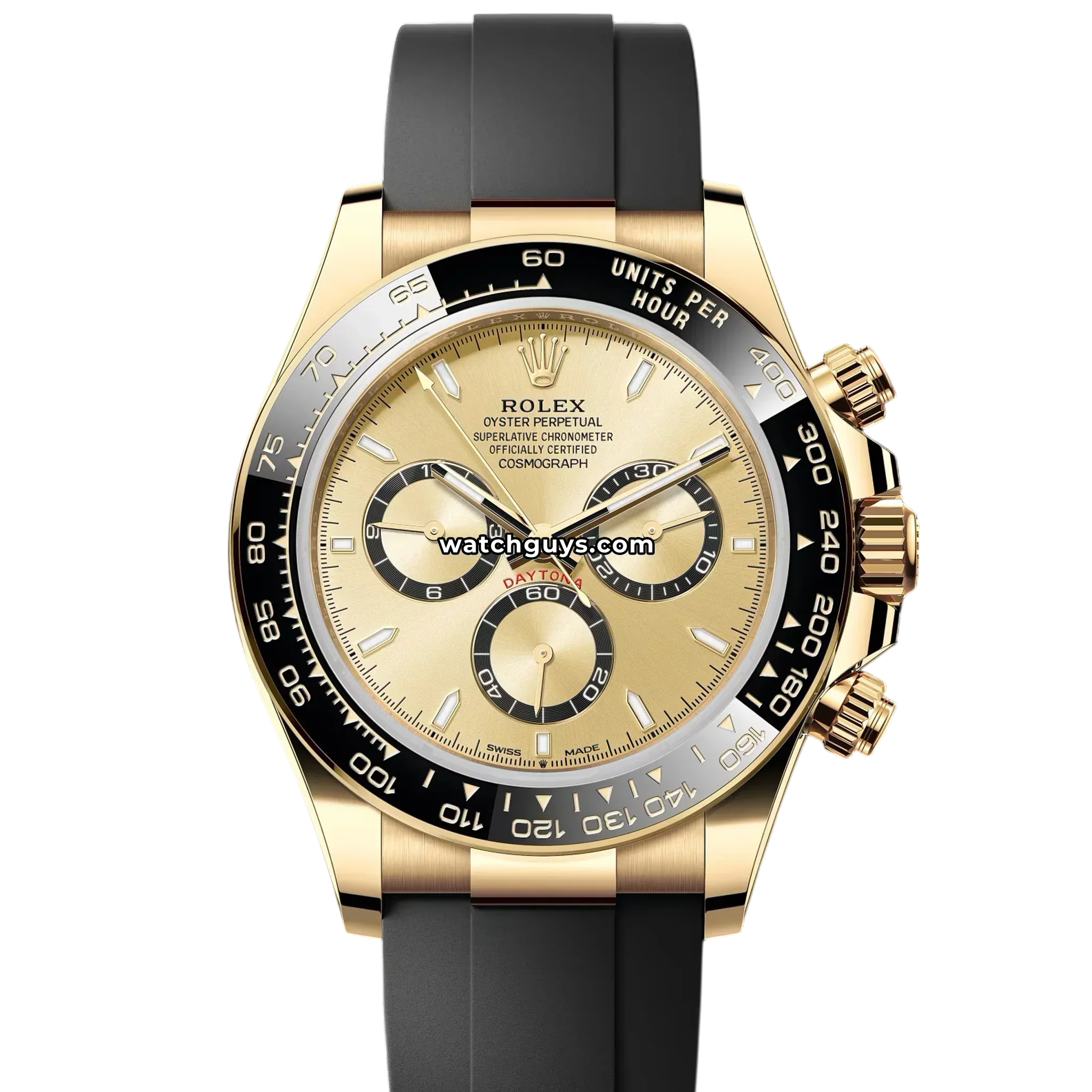 Rolex Daytona 126518LN Oysterflex Champagne Yellow Gold