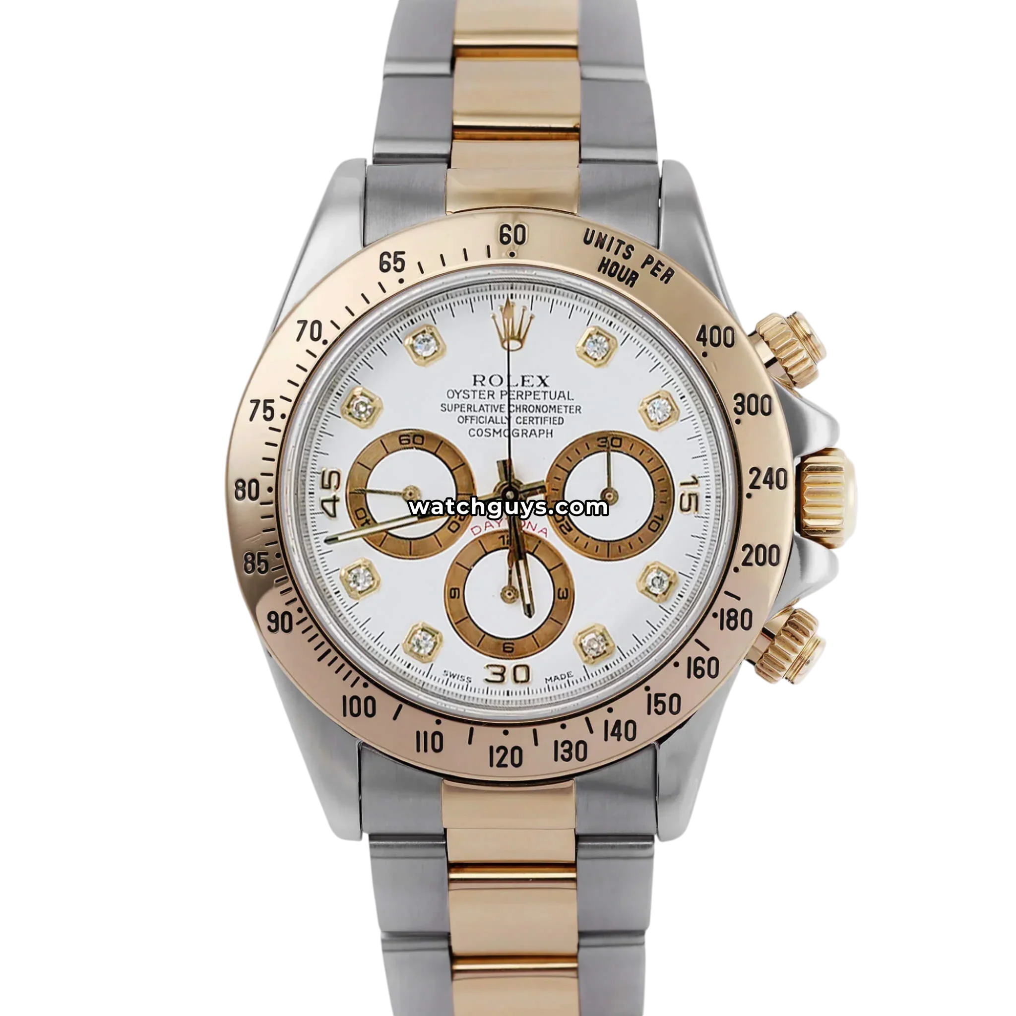 Rolex Daytona Zenith 16523 White Diamond