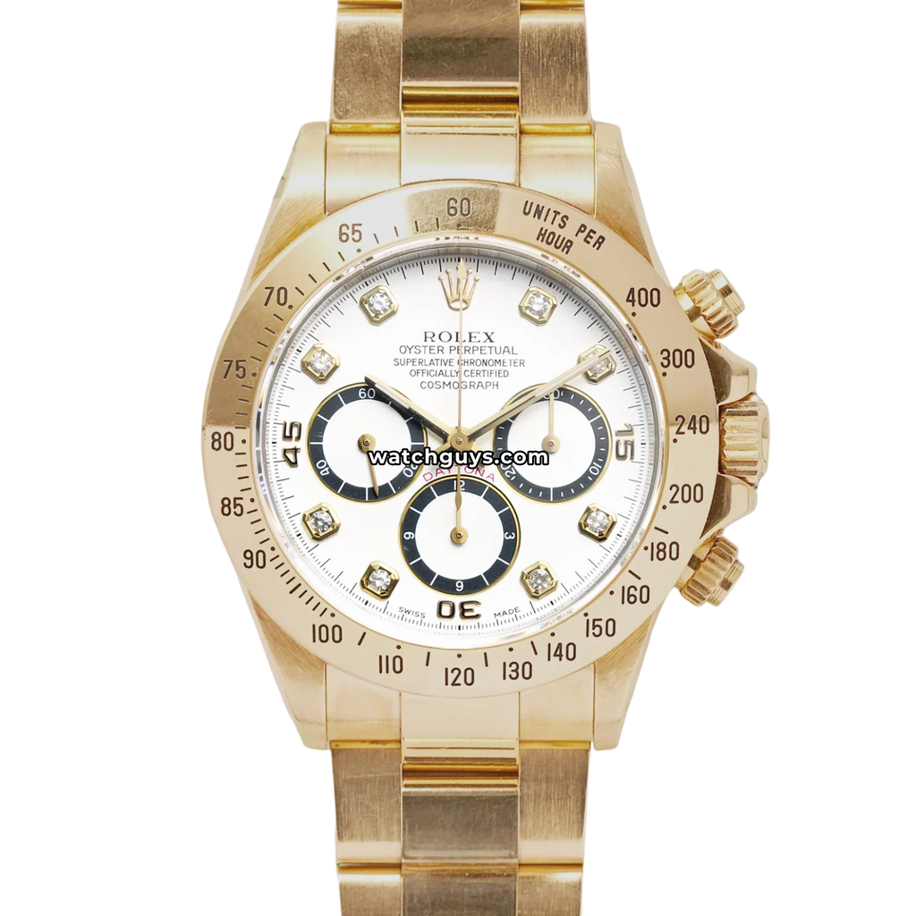Rolex Daytona Zenith 16528 White Panda Diamond