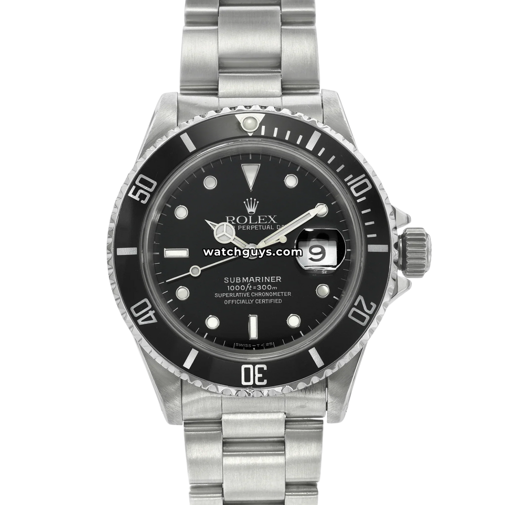 Rolex Submariner 16610 Black Oyster Rehaut