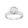 Solitaire Diamond Engagement Ring 2.00 Carat 14K White Gold GIA Certified