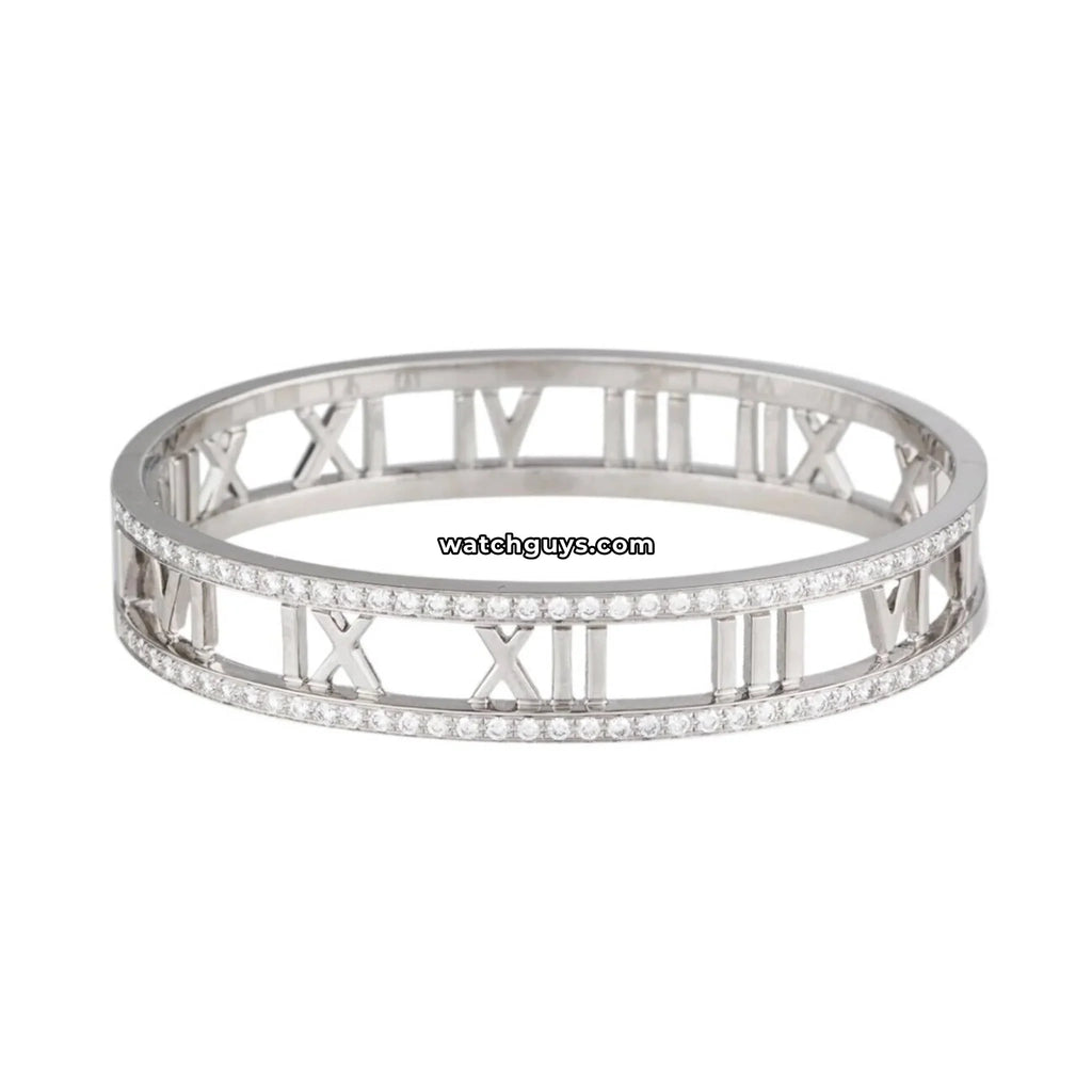 Tiffany & Co. Atlas Diamond Bracelet 18K White Gold