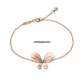 Tiffany & Co. Butterfly Chain Bracelet 18k Rose Gold