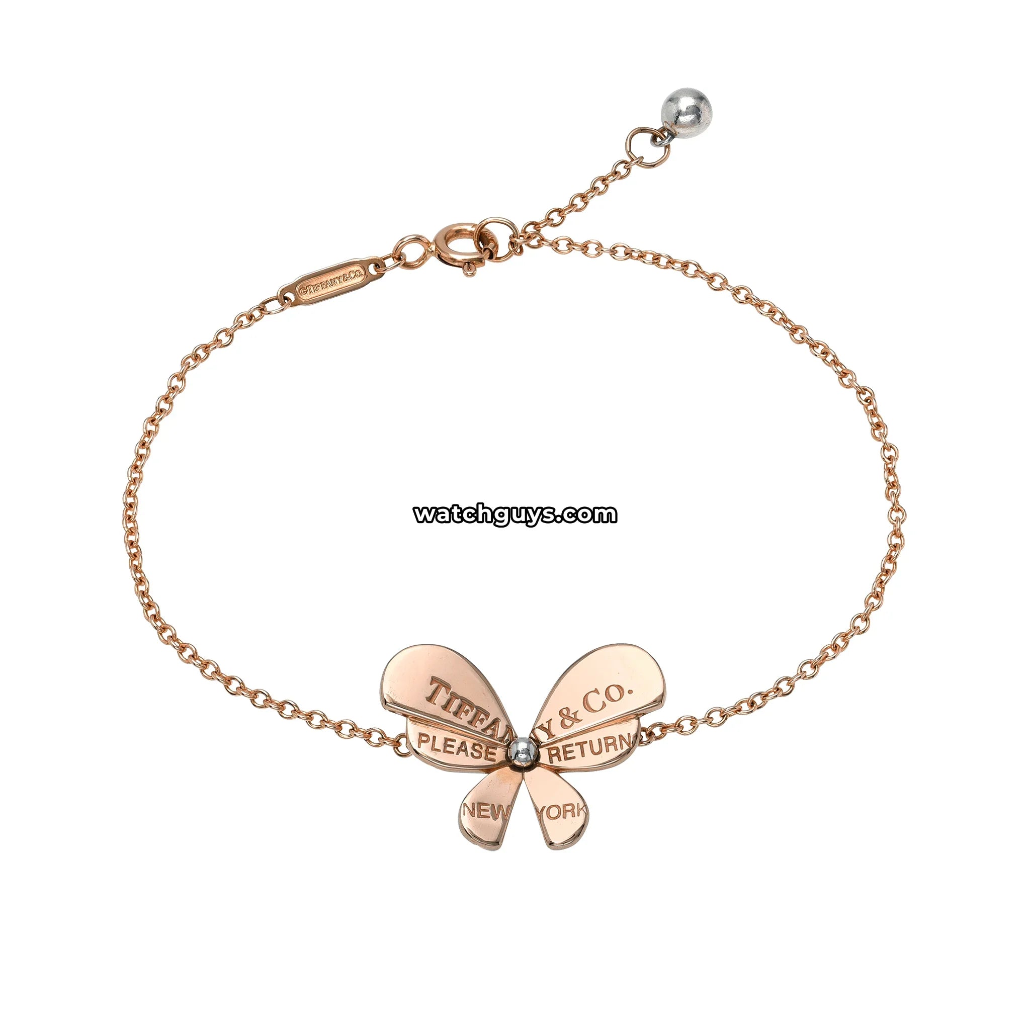 Tiffany & Co. Butterfly Chain Bracelet 18k Rose Gold