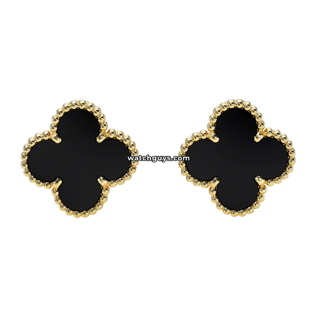 Van Cleef & Arpels Vintage Alhambra Earring Onyx